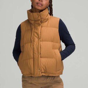 Lululemon Women's Wunder Puff Crop Down Vest, Bold Beige, Size 6